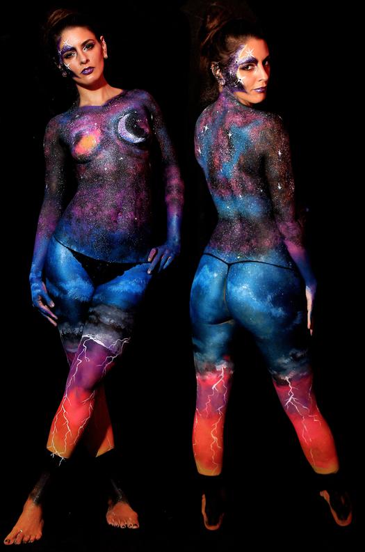 Body Painter St Petersburg Tampa Galaxy Body Paint