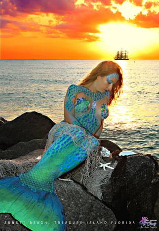 Florida Body Painter Body Painting in Tampa St Pete Clearwater Sarasota Mermaid Body Painting